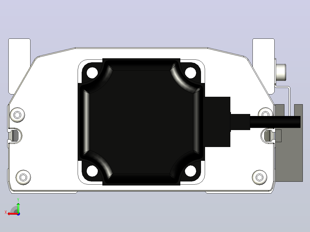 ETH14-1100-BC-400W.stp；.ste；直线模组后视图