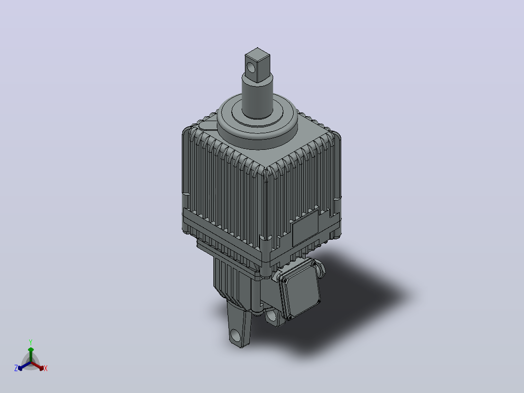 电力液压推动器MYT2-200／6 W.UL.DL.C.H.S正等轴测图