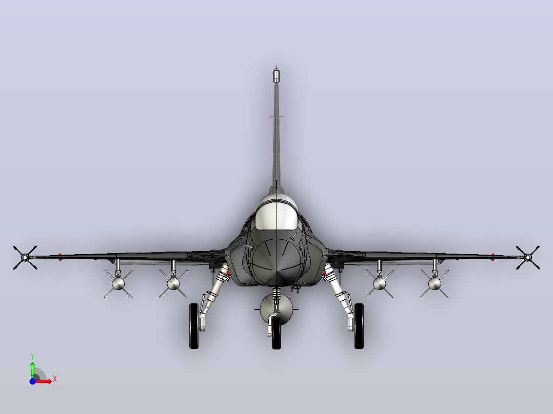 成都JF-17（FC-1）雷霆战机前视图