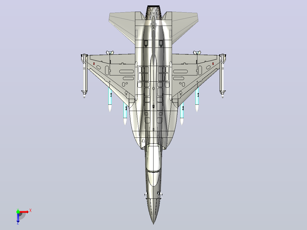 成都JF-17（FC-1）雷霆战机俯视图