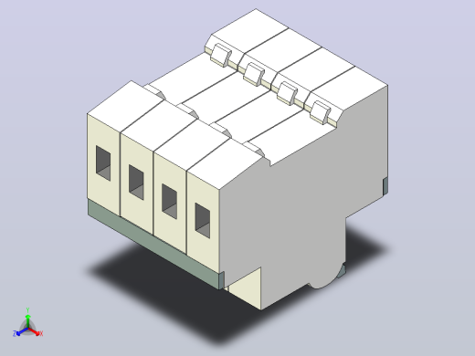 Siemens_5SY46087断路器正等轴测缩略图