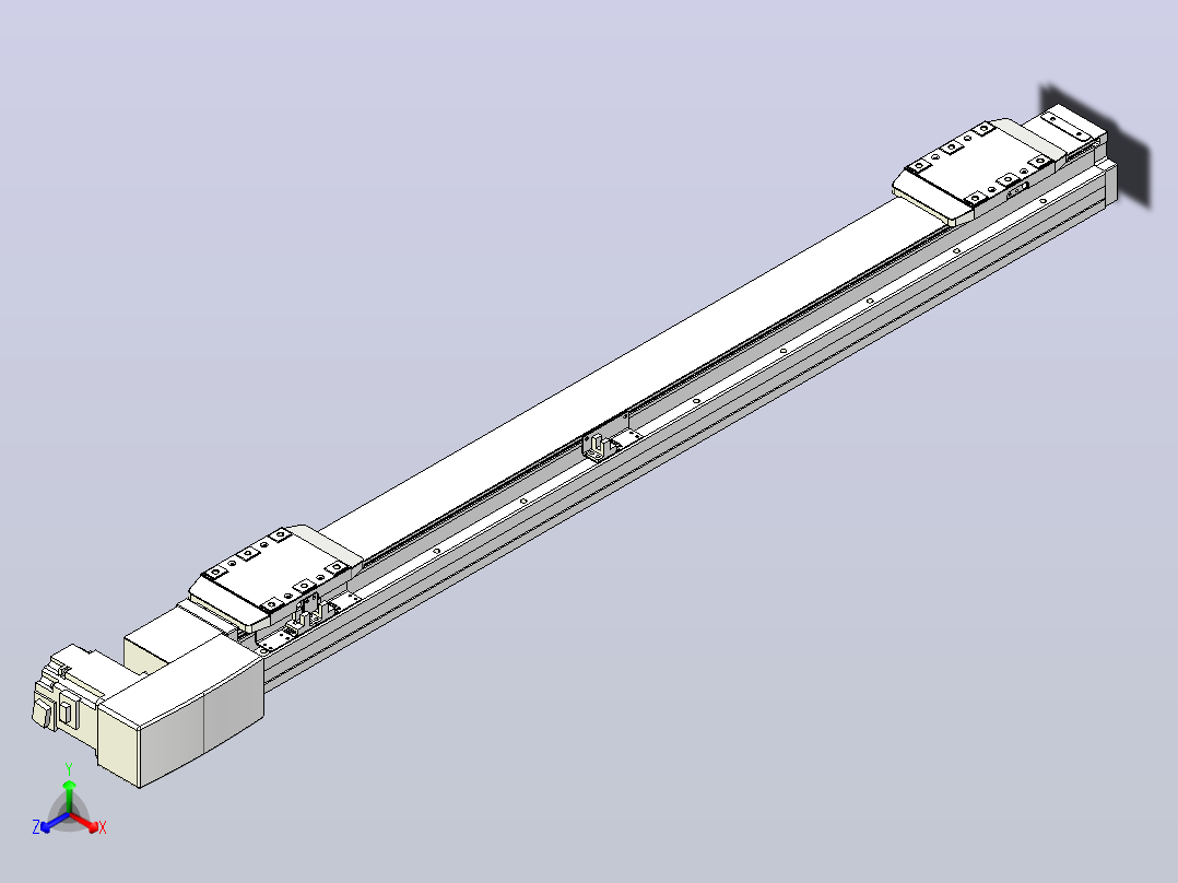 皮带直线轴双滑块型TPA-GCBS-80-P60-L325-QR-M20-N3主视图