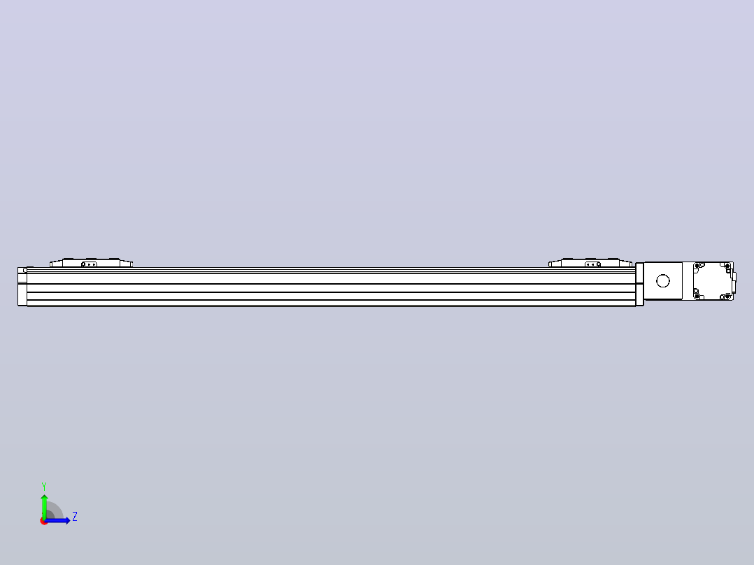 皮带直线轴双滑块型TPA-GCBS-80-P60-L325-QR-M20-N3左视图