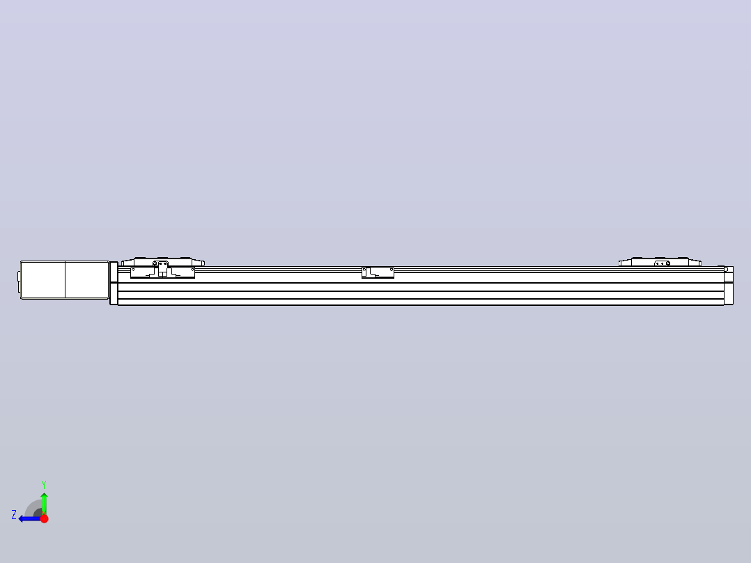 皮带直线轴双滑块型TPA-GCBS-80-P60-L325-QR-M20-N3右视图
