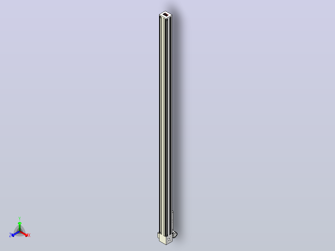 伺服电机集成皮带传动直线执行器TPA-OCB-140-256-L3250-RU-P75-N3主视图