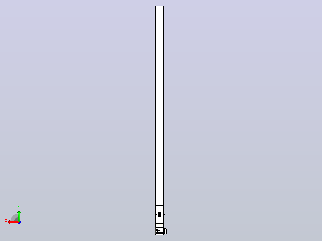 伺服电机集成皮带传动直线执行器TPA-OCB-140-256-L3250-RU-P75-N3后视图