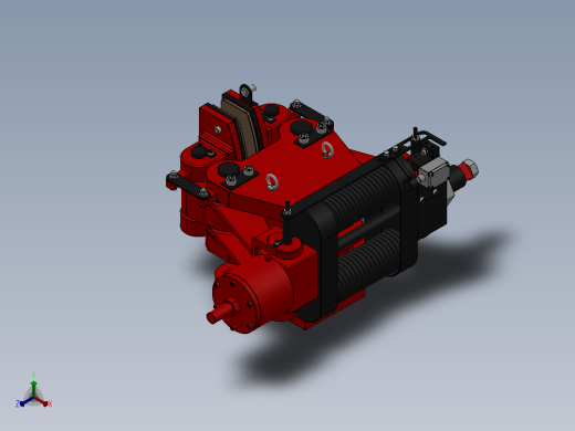 SBD-B安全制动器_SBD160-B-1000×30ⅠRL.WL.CL正等轴测缩略图