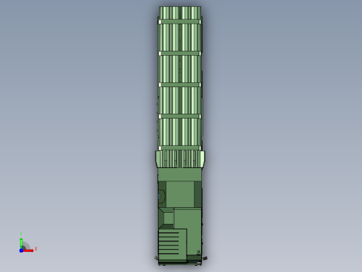 BM-30龙卷风火箭炮模型前视缩略图