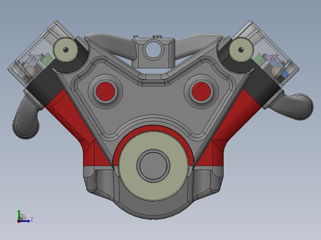 V6 Engine六缸发动机左视图