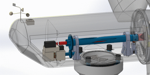 风力发电机3D图纸 Solidworks设计缩略图