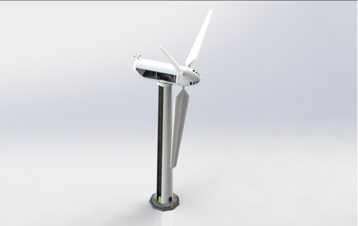 风力发电机3D图纸 Solidworks设计缩略图