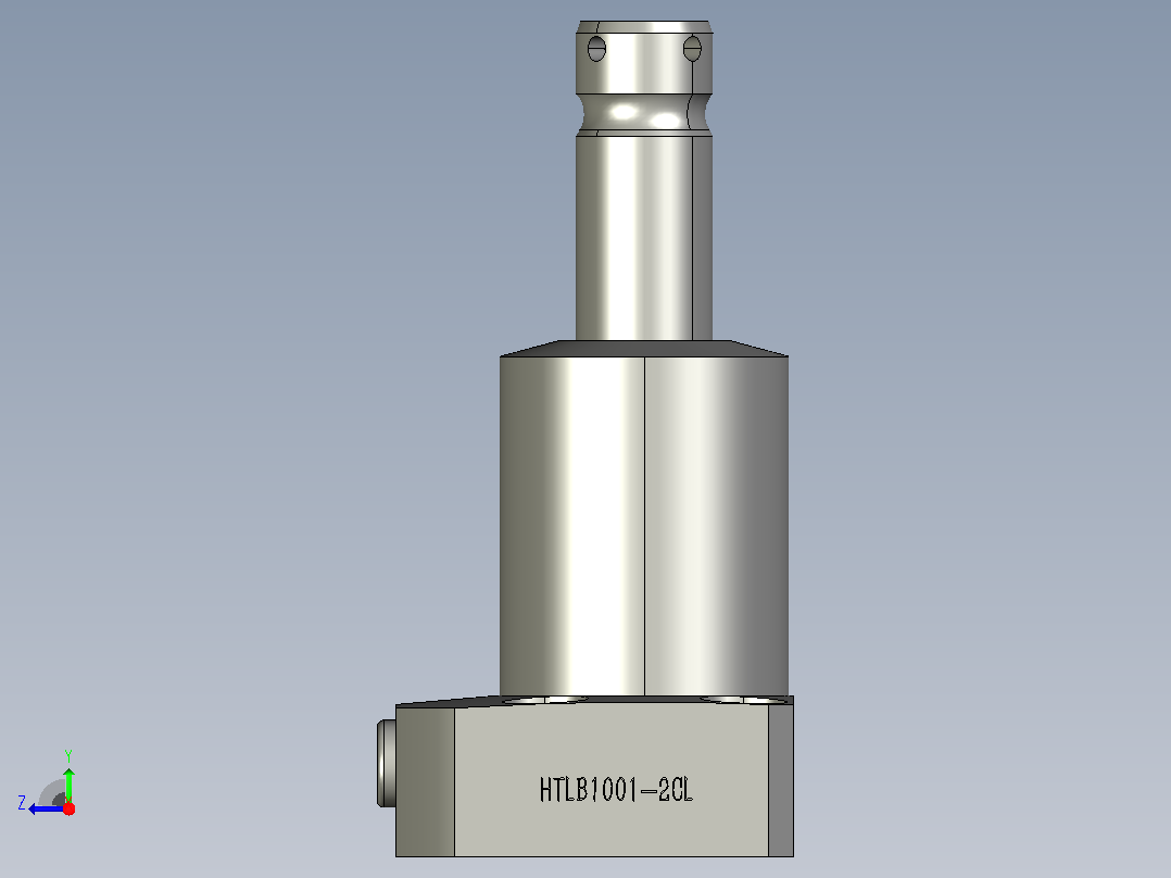 HTLB1001-2CL油压复动旋转夹紧器右视图