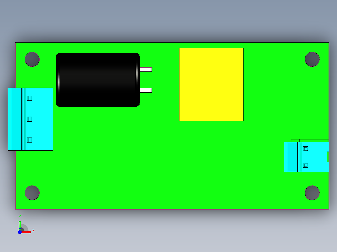 绿能 PCB 型PS-05-3D前视图