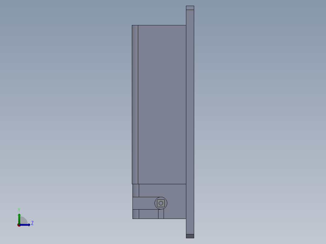 左上侧板右上侧板回牙工装左视图
