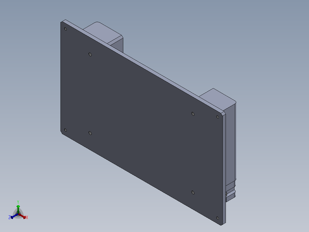 左上侧板右上侧板回牙工装正等轴测图