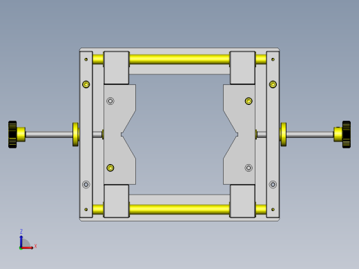 圆柱形工件支架前视缩略图