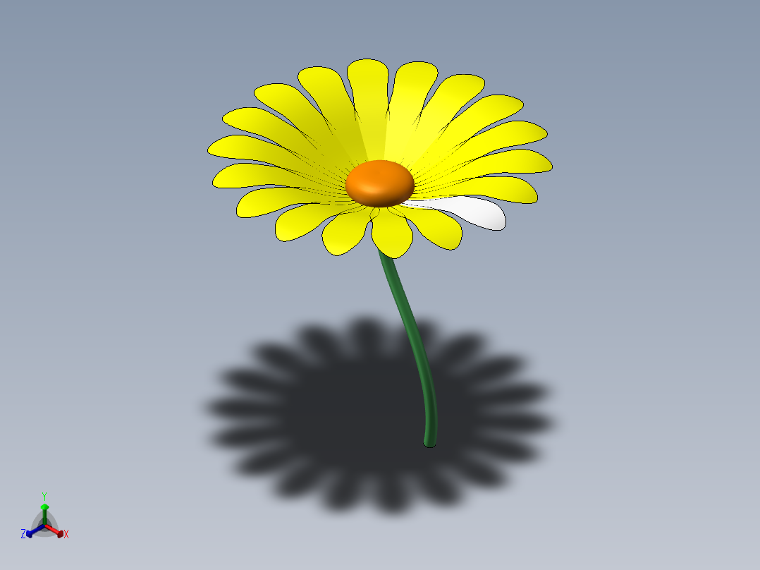 菊花正等轴测图