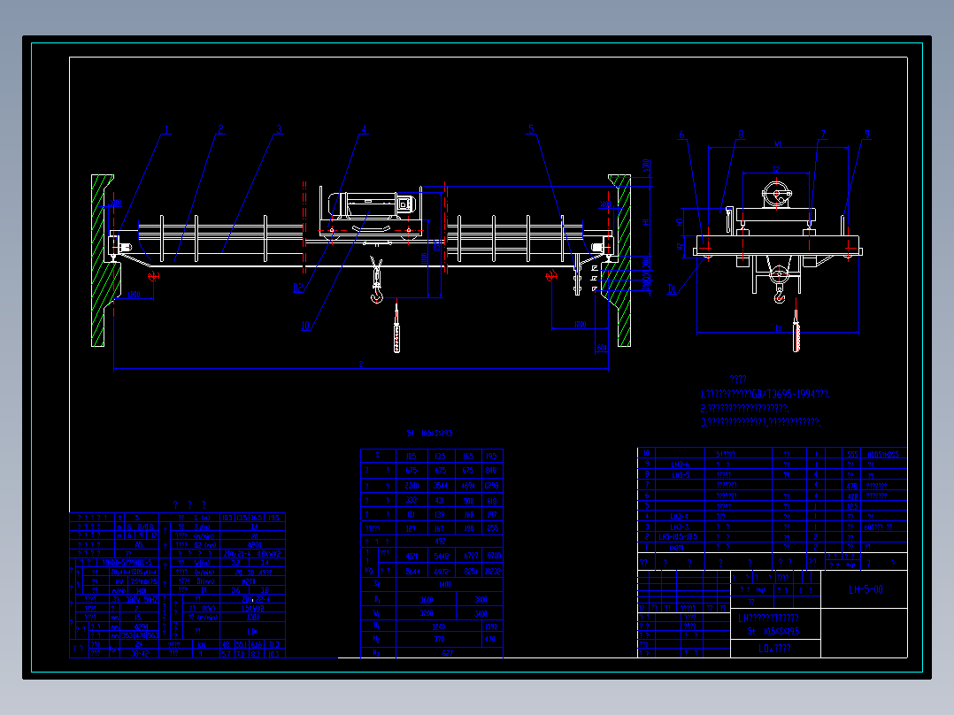 10t龙门生产图全套