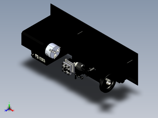 B13-高精度车床三维模型
