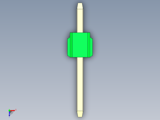 彩色公头100mil（2.54mm）系列-DS1021_green_1x01p_100mil_Type1_rev1.0俯视缩略图