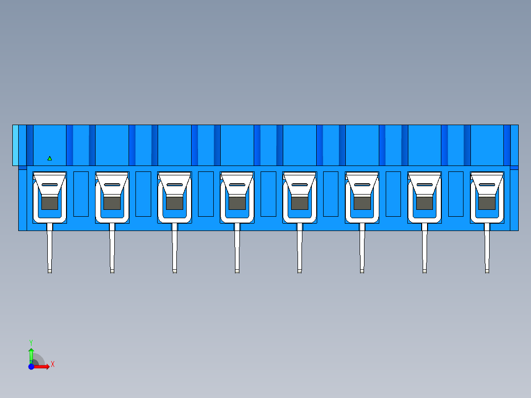 DEGSON DG365 系列 7.5mm 接线端子-DG365-7.5-08P-12-00AH前视图