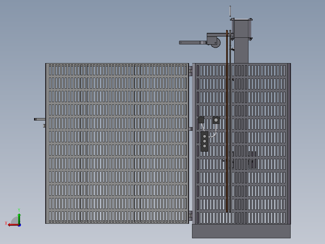 583液压机床后视图