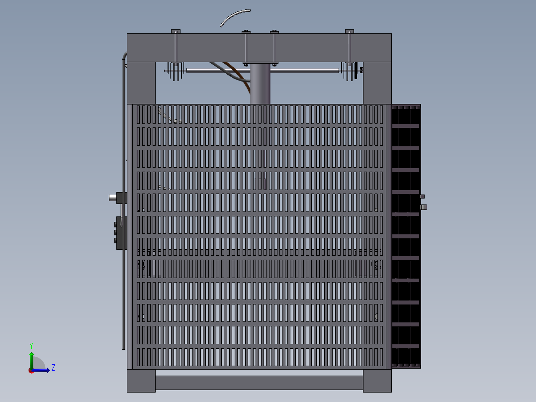 583液压机床左视图