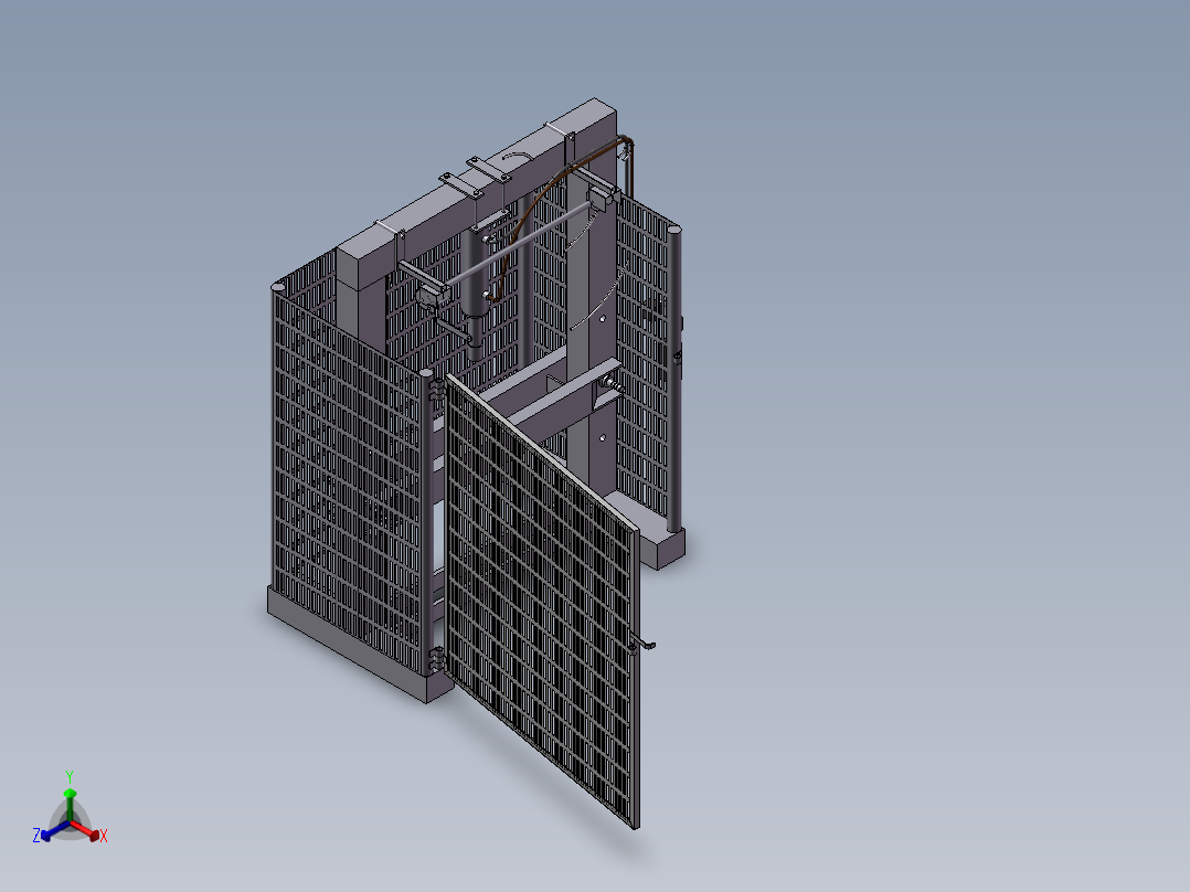 583液压机床正等轴测图