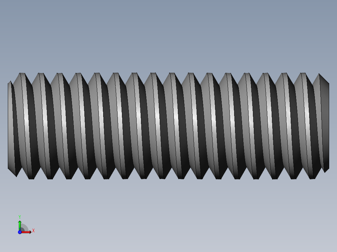 DIN 913-ISO 4026 固定螺钉-M4 L=12.SLDPRT前视图