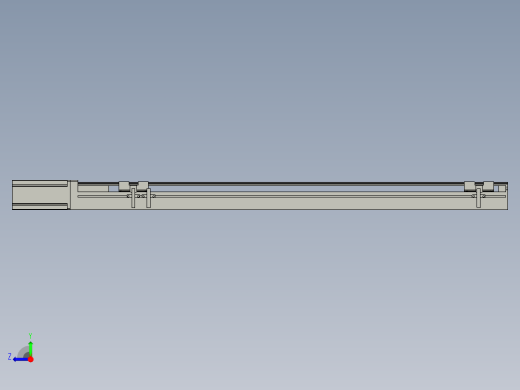 直线模组LHA6-S700-M-200W(16丝杆)设计图纸右视缩略图