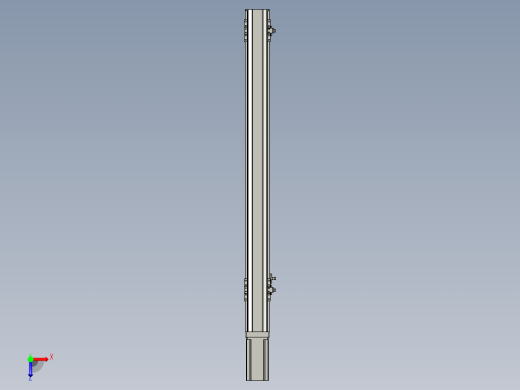 直线模组LHA6-S700-M-200W(16丝杆)设计图纸俯视缩略图