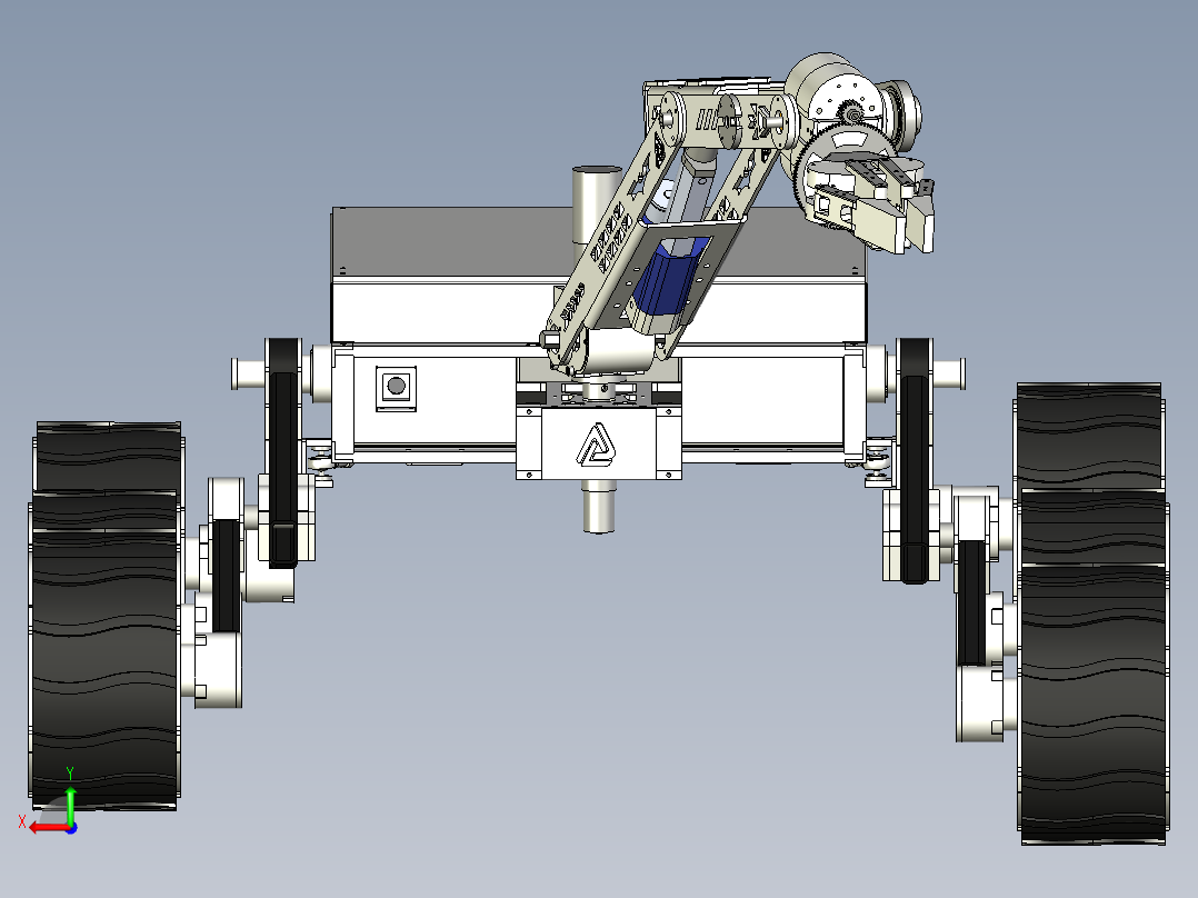 Team Anveshak Rover火星车后视图