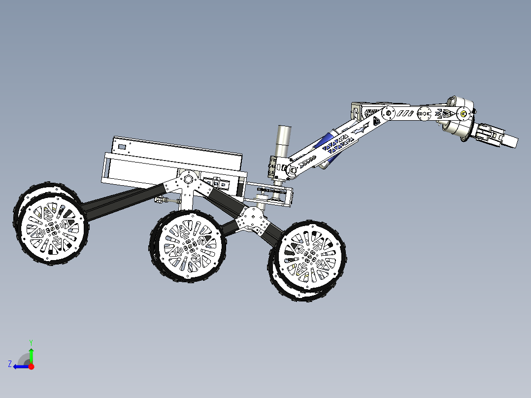 Team Anveshak Rover火星车右视图