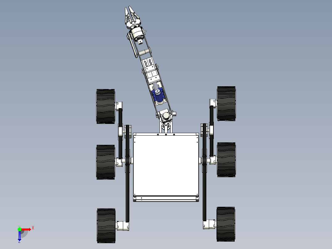 Team Anveshak Rover火星车俯视图