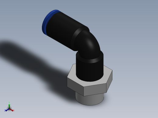 Ø4 x 1-8G COTOVELO 90° MACHO GIRAT. (C02470418)正等轴测缩略图