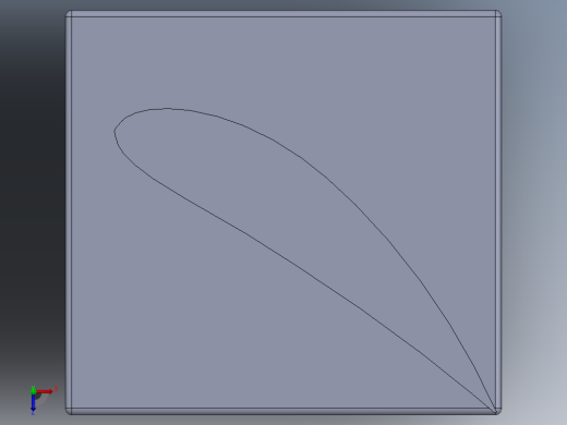 燃气轮机叶片---模型格式为 sw igs俯视缩略图