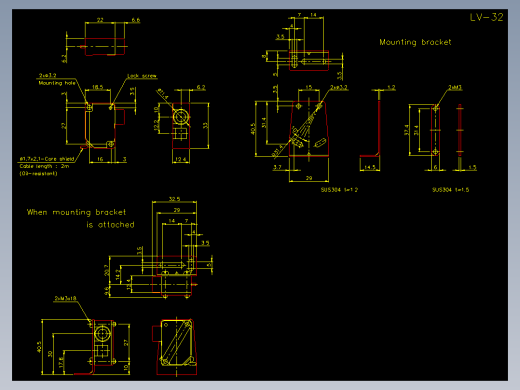 基恩士lv_h32_cad_kc图纸模型