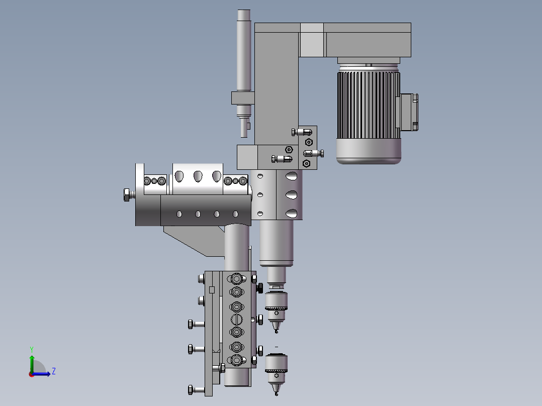 钻头调整机构左视图