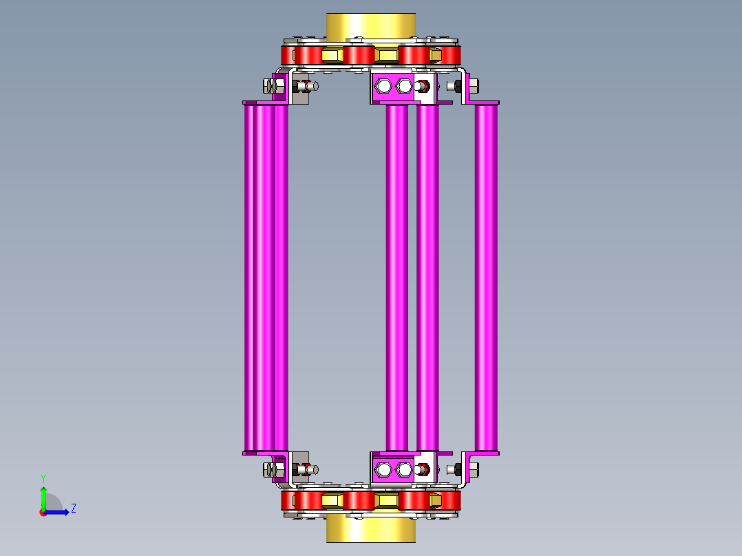切屑输送滚子链带 -STP左视图