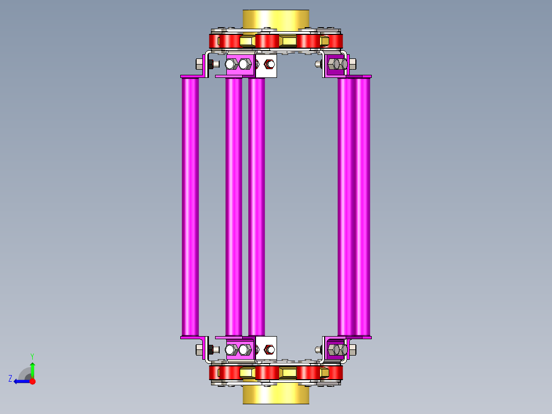 切屑输送滚子链带 -STP右视图