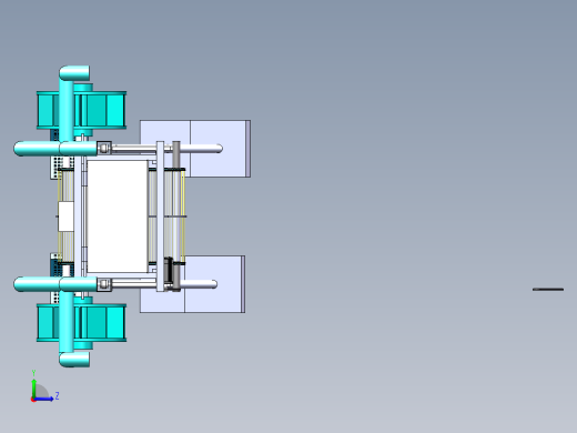 水面垃圾清理船设计三维SW模型Solidworks图纸3D数据SW建模左视缩略图