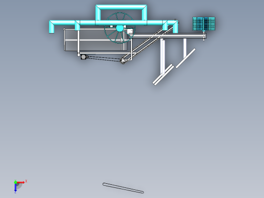 水面垃圾清理船设计三维SW模型Solidworks图纸3D数据SW建模俯视缩略图