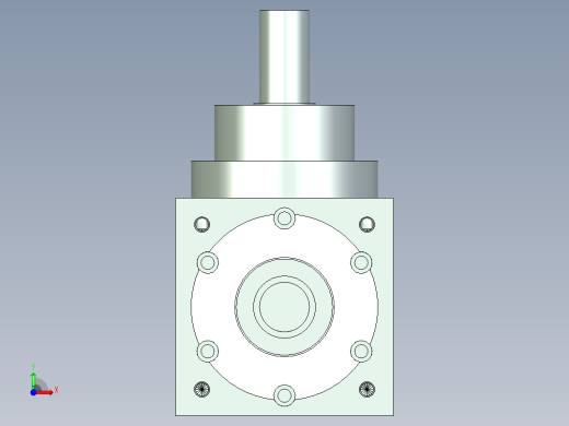 换向器PW70垂直输出 PLX60-L1 14-50-70-M4.stp前视缩略图