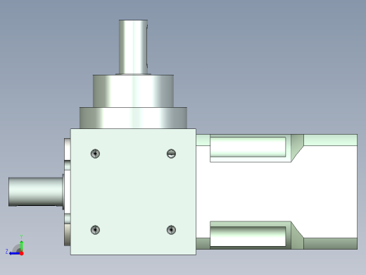 换向器PW70垂直输出 PLX60-L1 14-50-70-M4.stp右视缩略图