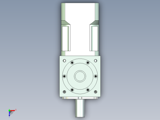 换向器PW70垂直输出 PLX60-L1 14-50-70-M4.stp俯视缩略图