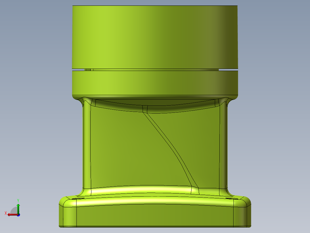 55-75-160可旋转箱底座.SLDASM后视图