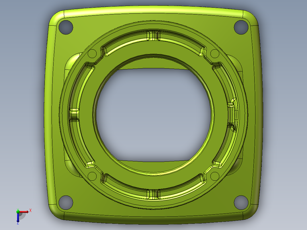 55-75-160可旋转箱底座.SLDASM俯视图