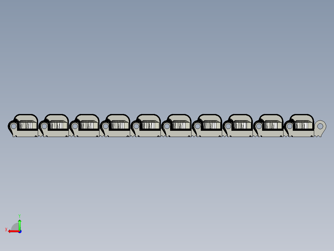 Crawler三角履带轮遥控履带车后视图