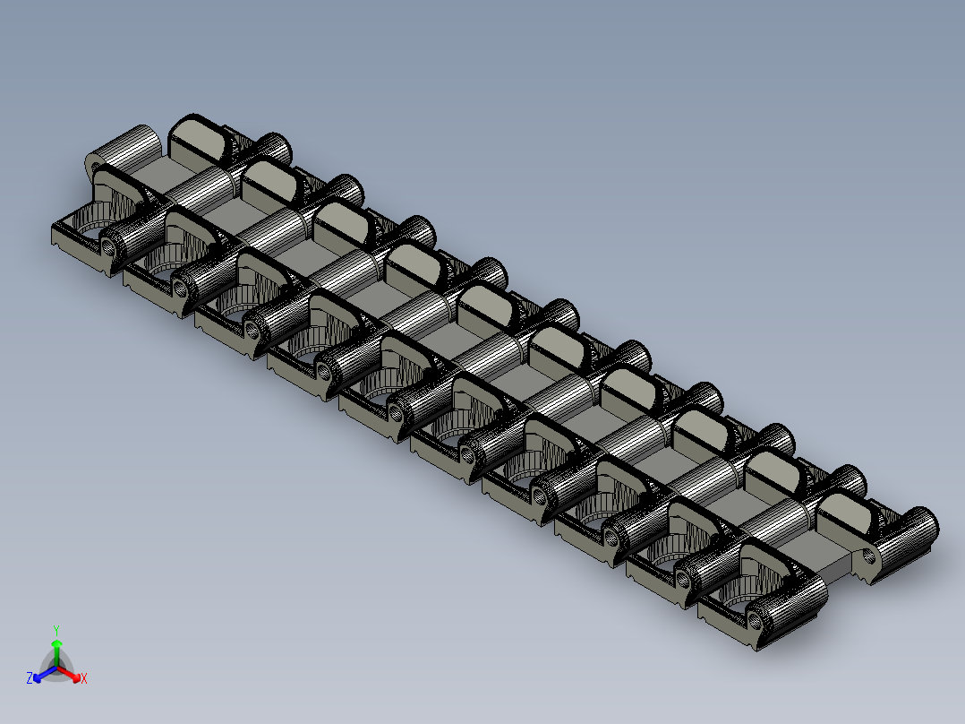 Crawler三角履带轮遥控履带车正等轴测图