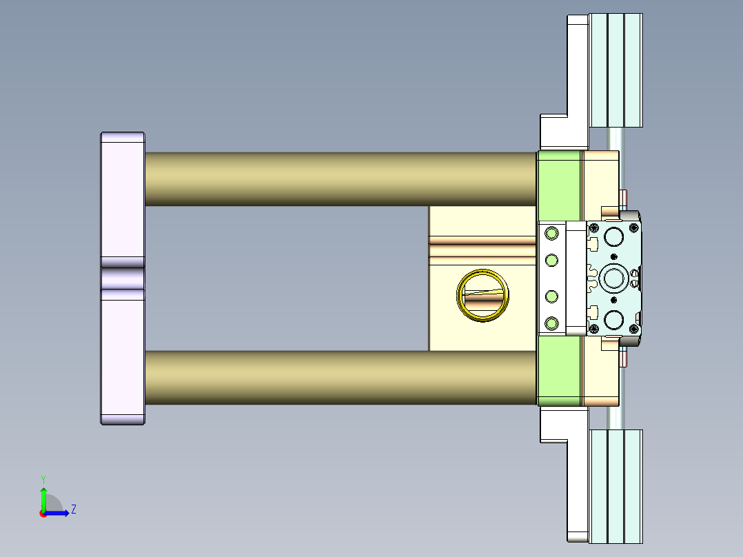 X3-笔记本CNC工装夹具三维模型CNC2-0923左视图